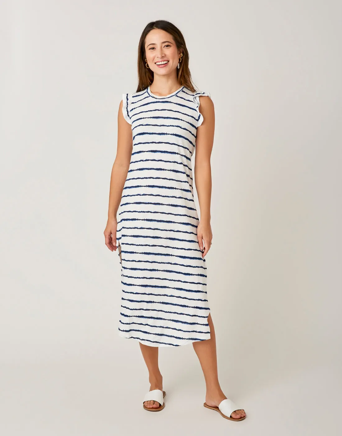 Maeve Dress: Navy Tie Dye Stripe - FINAL SALE sold by Carve Designs product image thumbnail 3