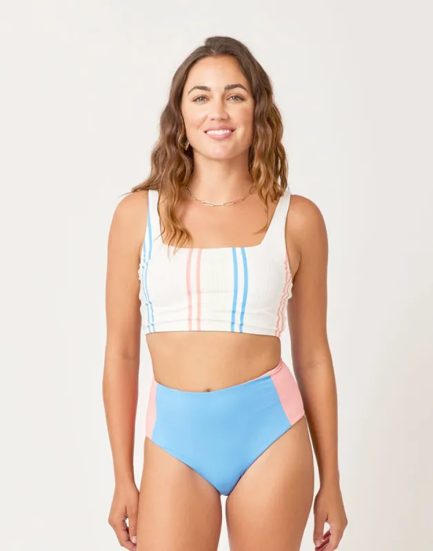 Erin Colorblock Bottom: Bluebay/Grapefruit - FINAL SALE sold by Carve Designs