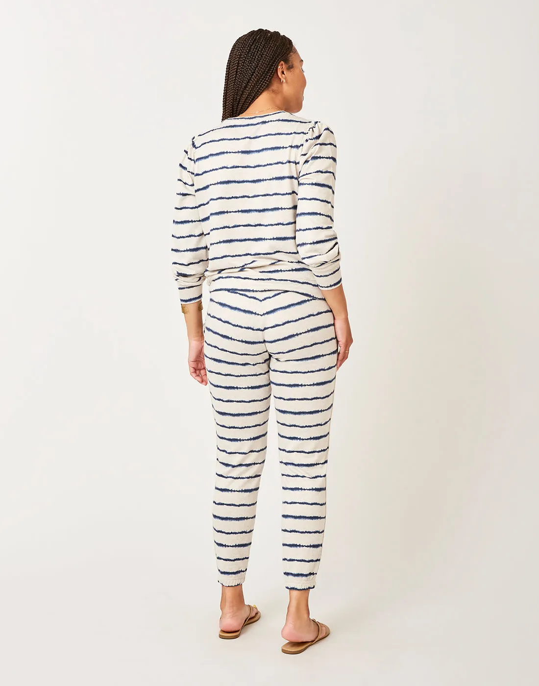 Chelsea Jogger: Navy Tie Dye Stripe - FINAL SALE sold by Carve Designs product image thumbnail 3