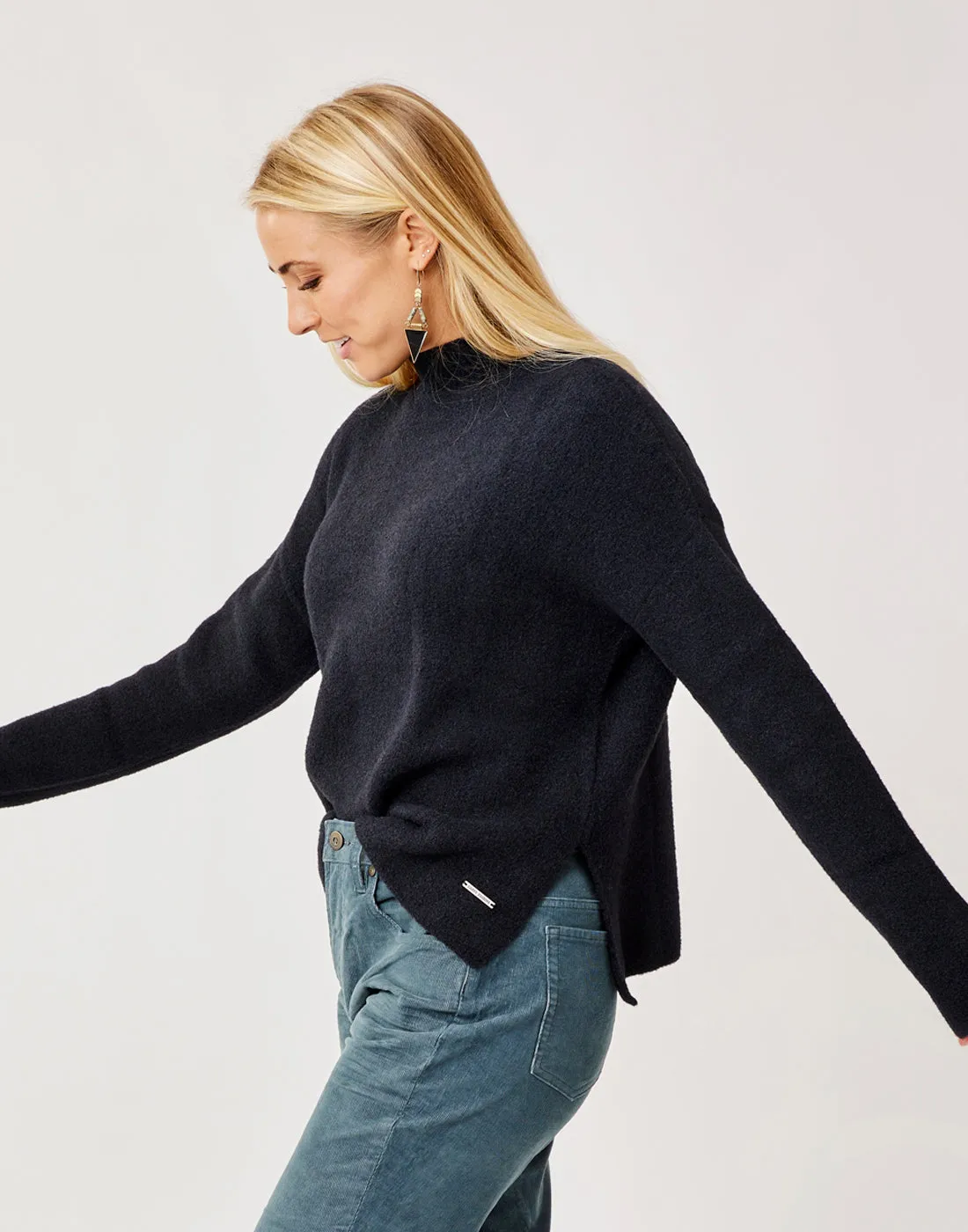 Olivia Plush Sweater: Black sold by Carve Designs product image thumbnail 3