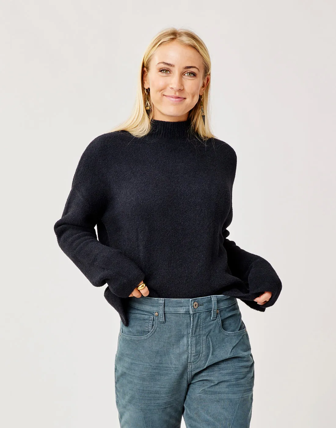 Olivia Plush Sweater: Black sold by Carve Designs