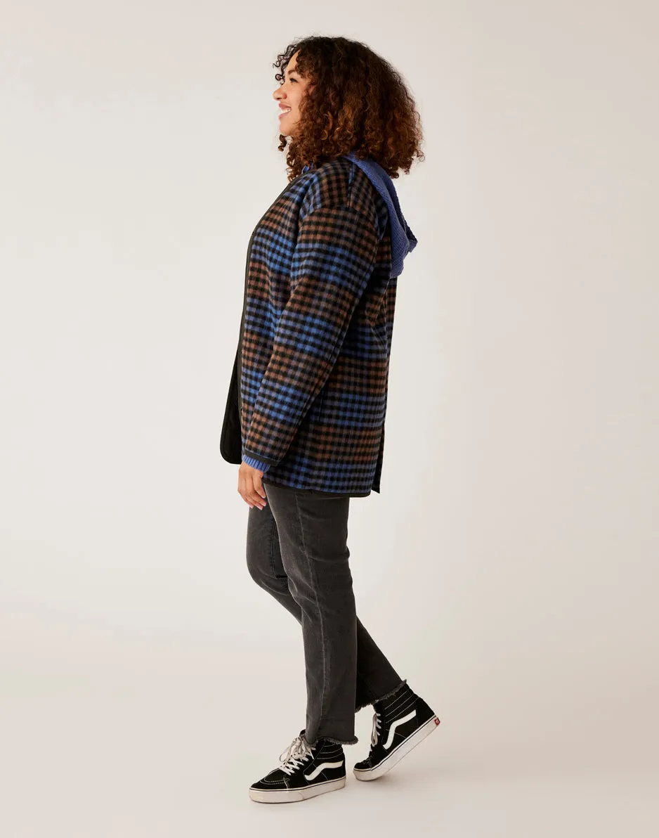 Calla Wool Jacket: Dk. Brown Plaid sold by Carve Designs product image thumbnail 3