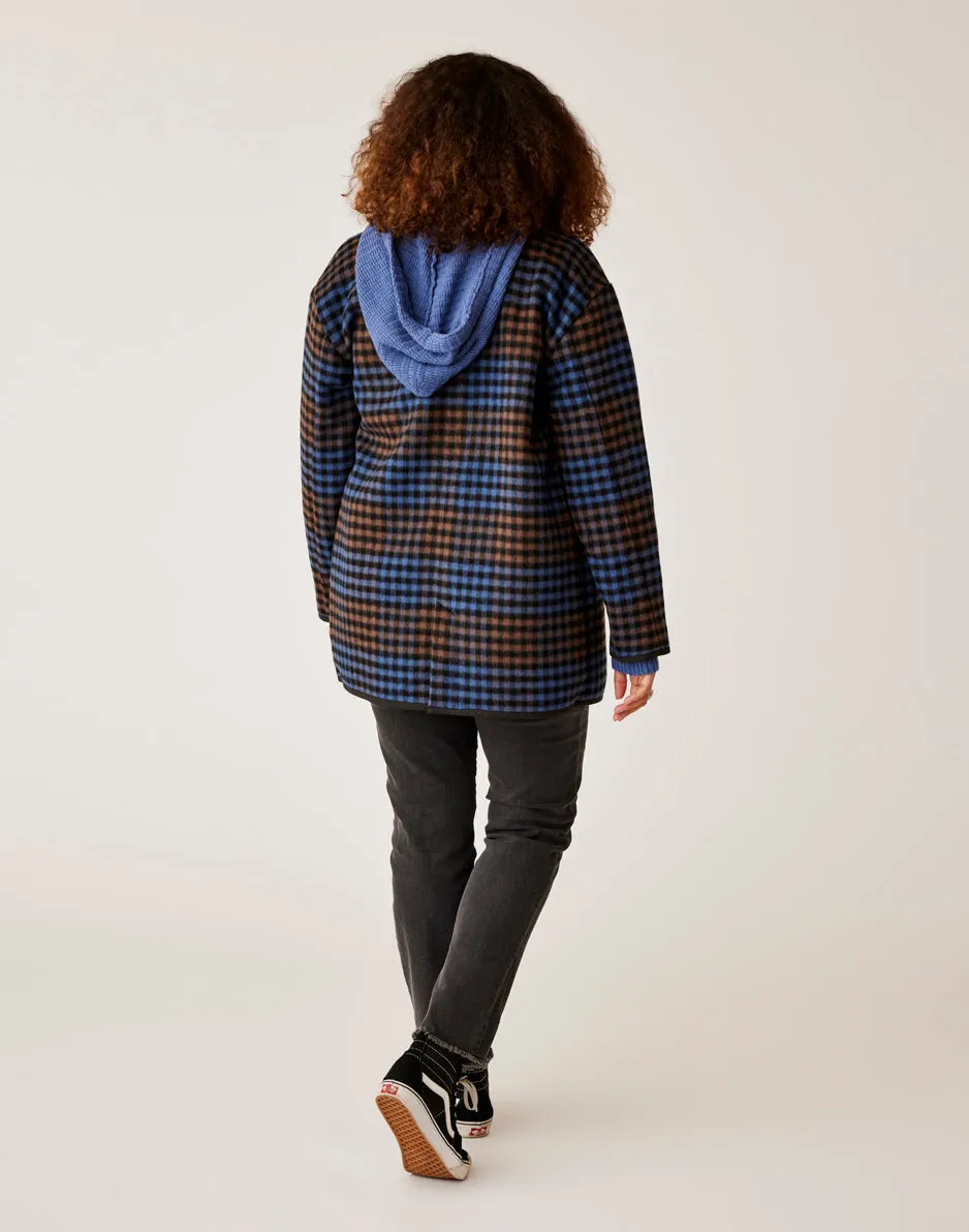 Calla Wool Jacket: Dk. Brown Plaid sold by Carve Designs product image thumbnail 4