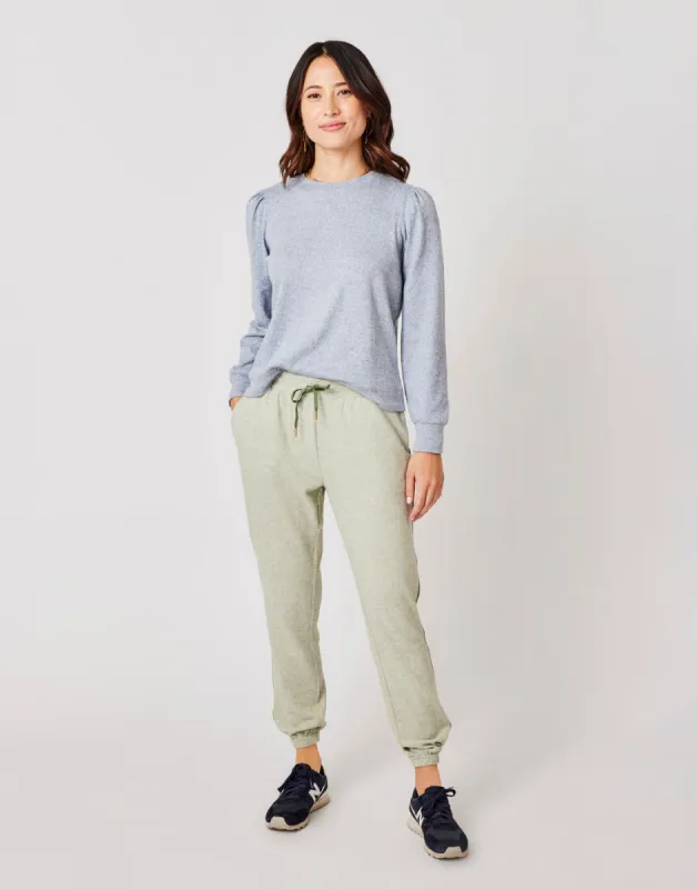 Naomi Sweatshirt: Navy Heather sold by Carve Designs