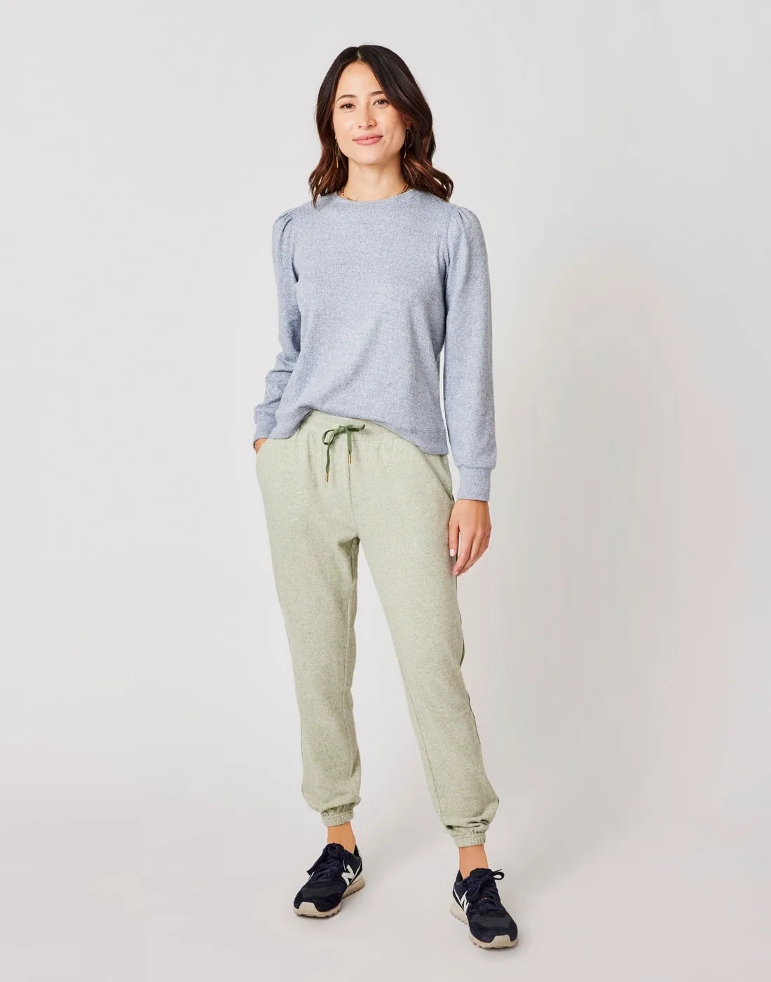 Naomi Sweatshirt: Navy Heather sold by Carve Designs