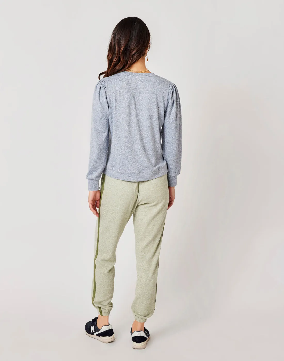 Naomi Sweatshirt: Navy Heather sold by Carve Designs product image thumbnail 3