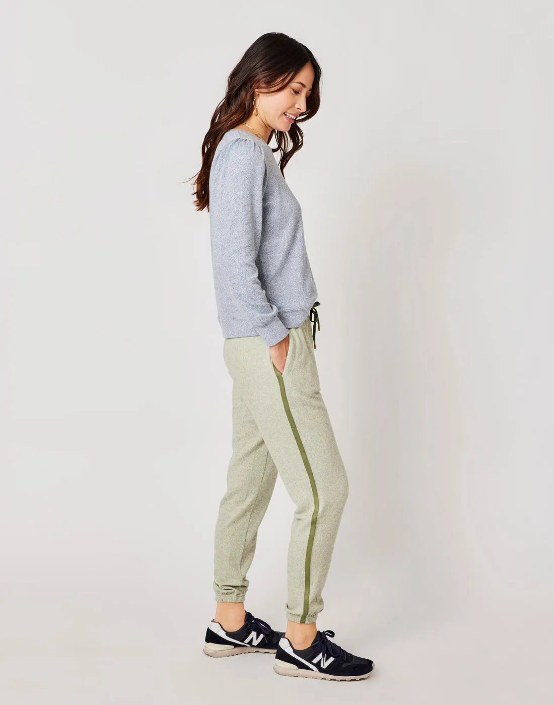 Naomi Sweatshirt: Navy Heather sold by Carve Designs product image thumbnail 2