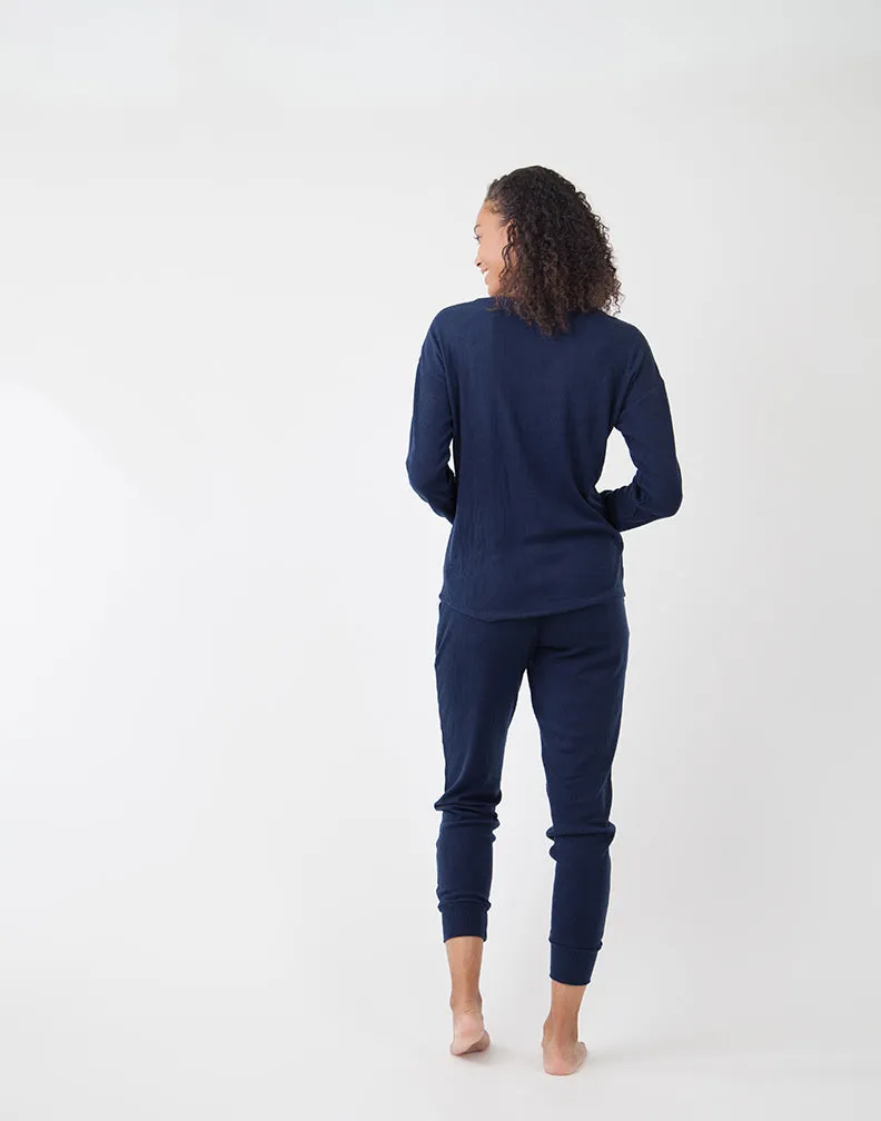 Garner Jogger: Navy Heather sold by Carve Designs product image thumbnail 3