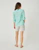 Dylan Gauze Shirt: Sea Glass Tie Dye Stripe - FINAL SALE sold by Carve Designs