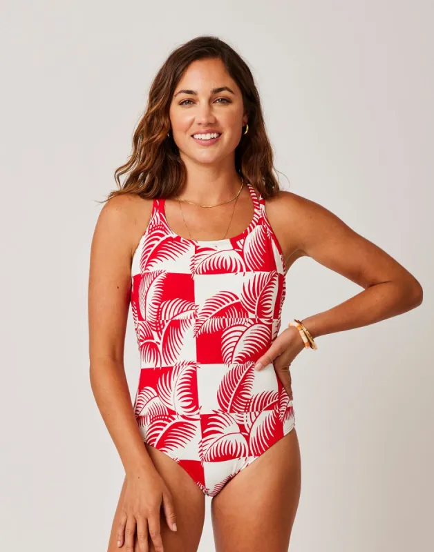 Beacon One Piece: Checkered Palm - FINAL SALE sold by Carve Designs
