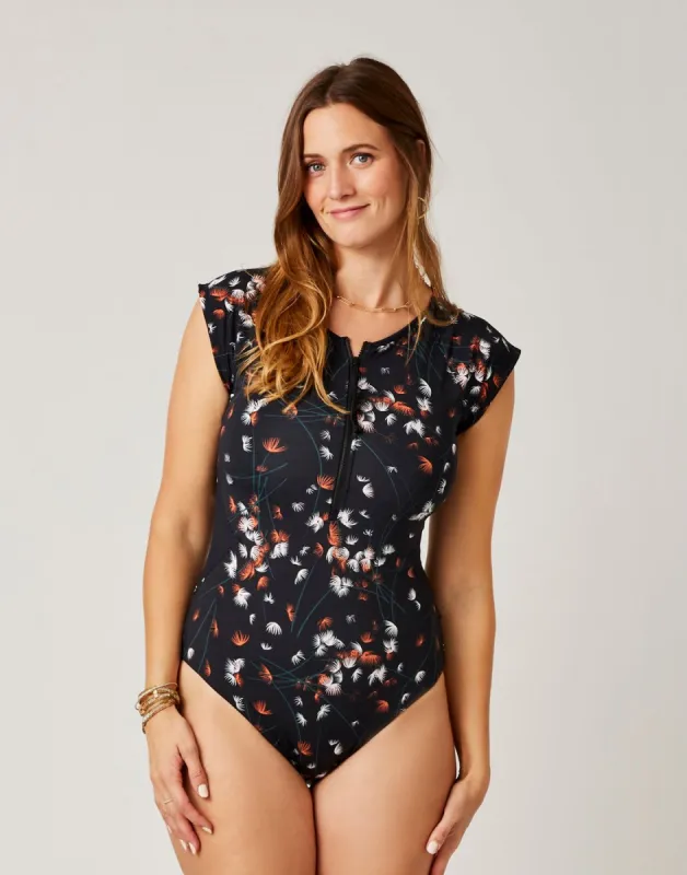 All Day One Piece: Feather Floral - FINAL SALE sold by Carve Designs