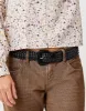 Woven Leather Belt: Black sold by Carve Designs