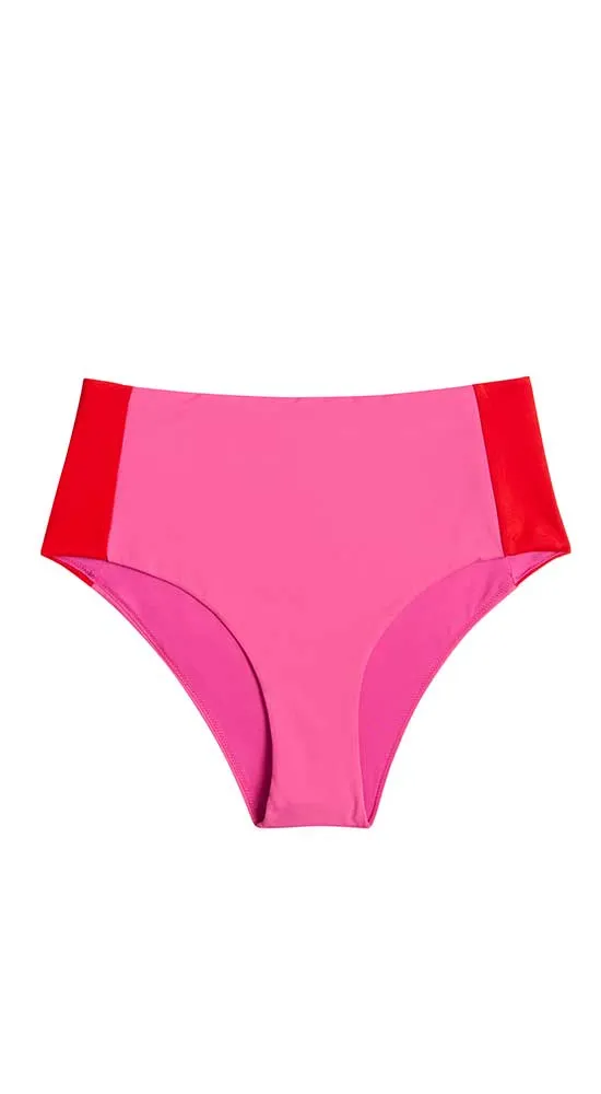 Erin Colorblock Bottom: Fuchsia w. Hot Red - FINAL SALE sold by Carve Designs product image thumbnail 5