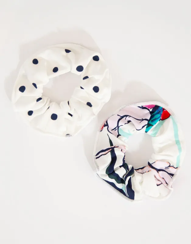 Surf Scrunchie: Botanical-Cloud Polka Dot sold by Carve Designs