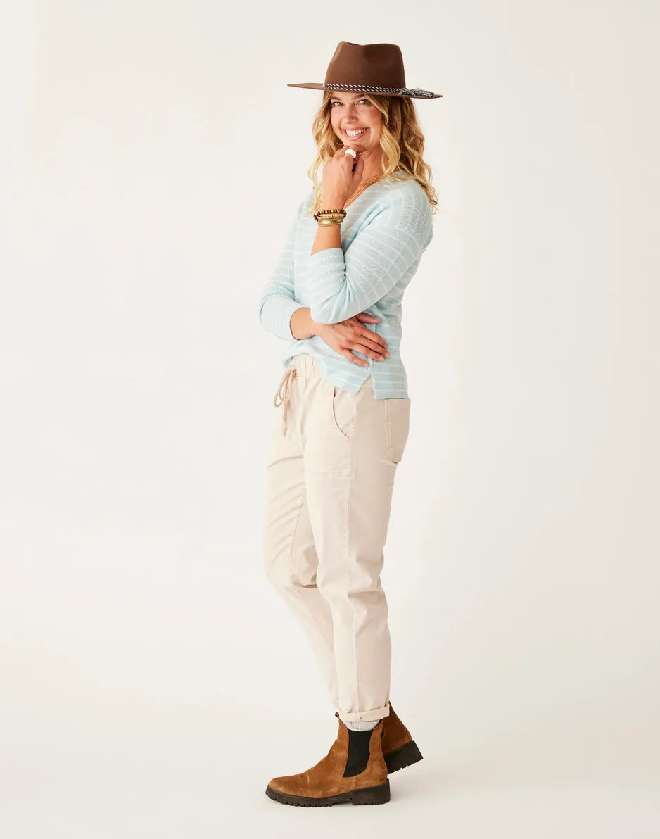 Zoe Twill Pant: Cement sold by Carve Designs product image thumbnail 3