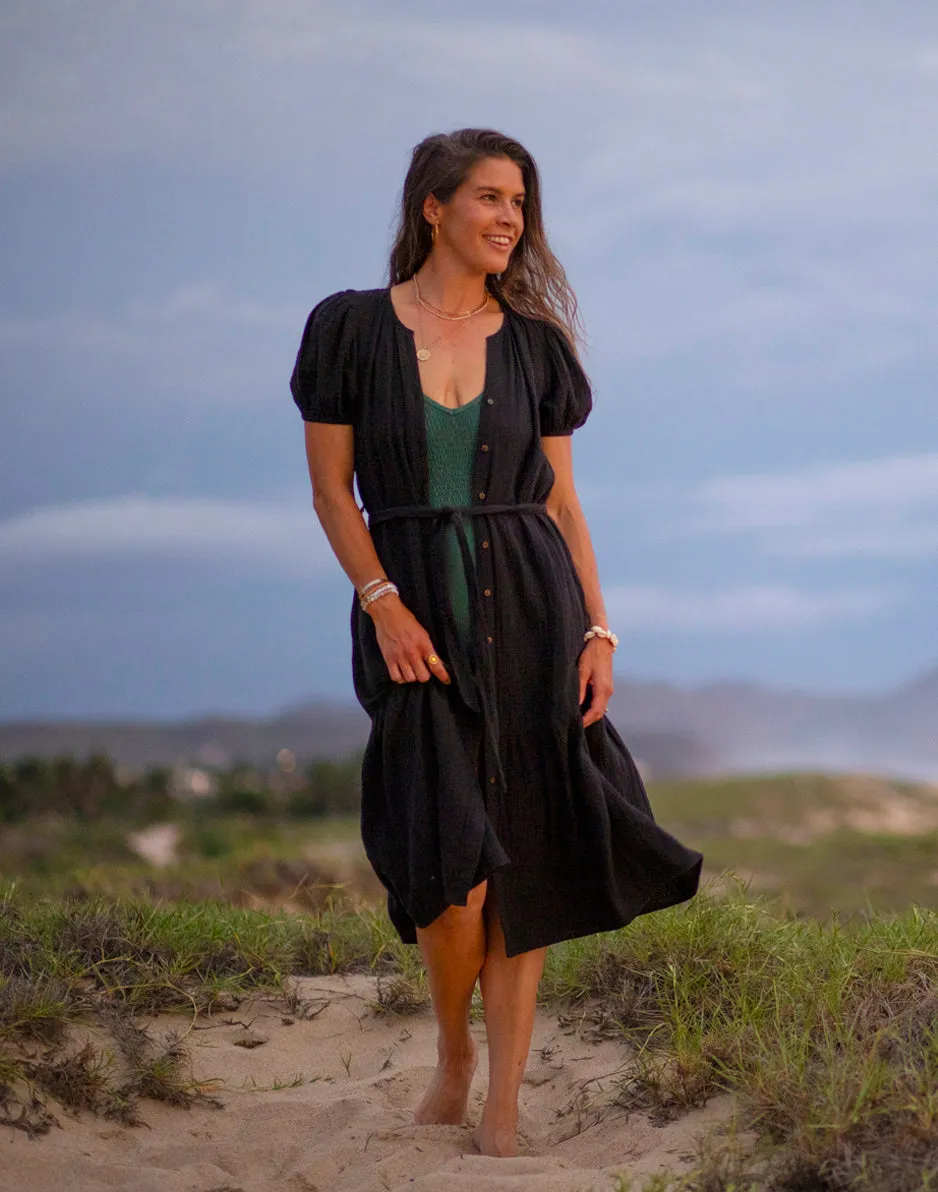 Memphis Gauze Dress: Black sold by Carve Designs product image thumbnail 2