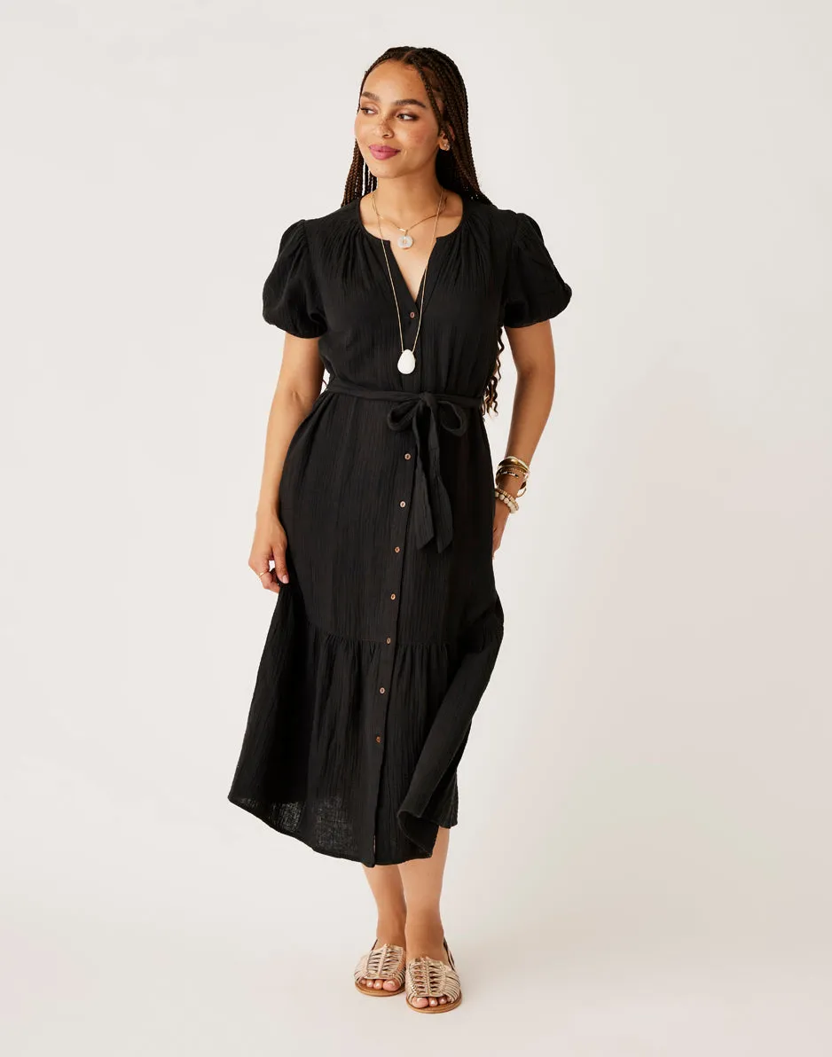 Memphis Gauze Dress: Black sold by Carve Designs product image thumbnail 3