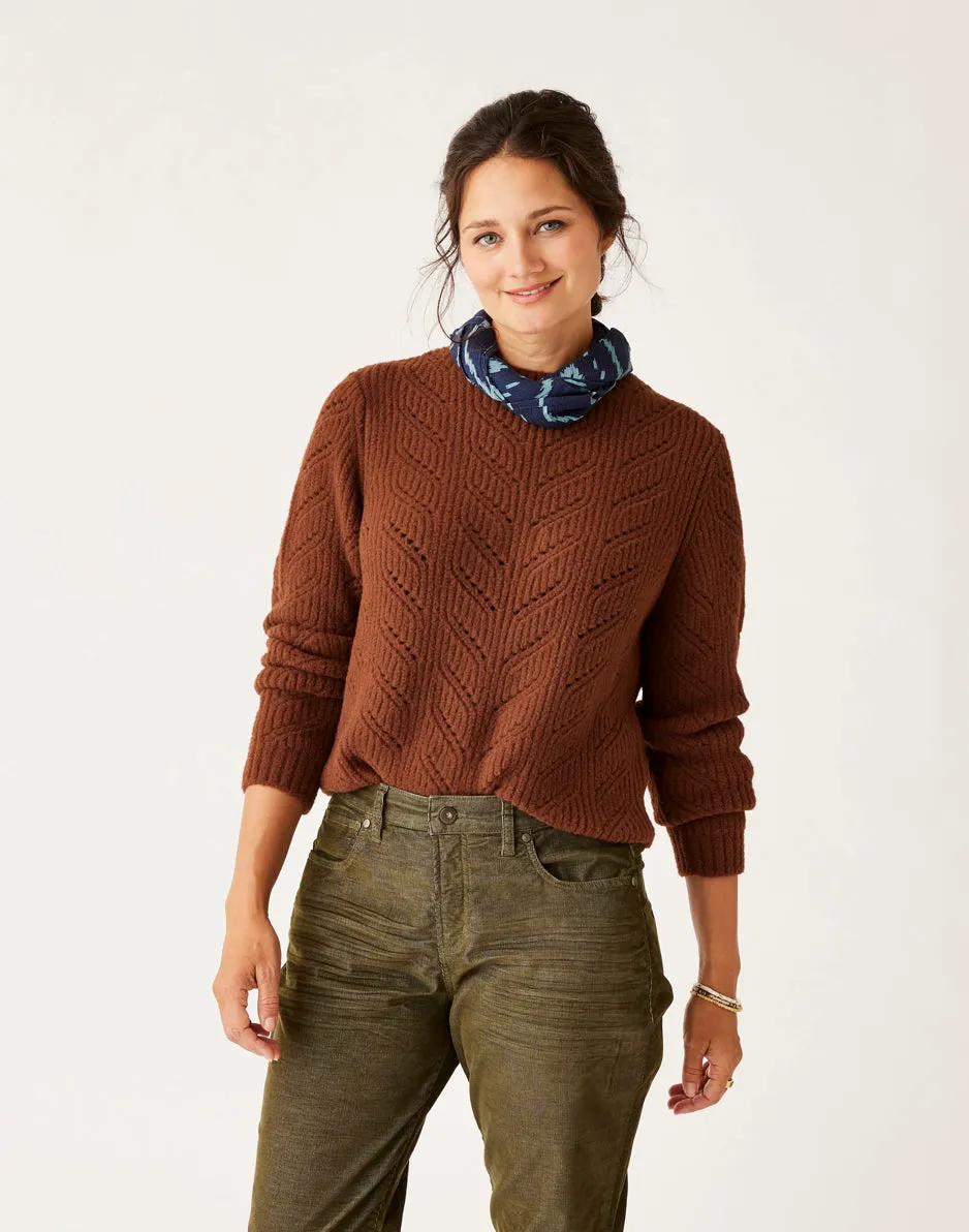 Monroe Sweater: Chocolate sold by Carve Designs