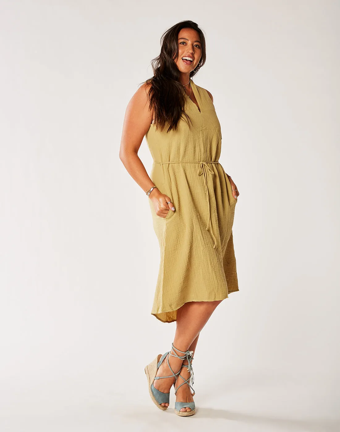 Del Mar Dress: Cumin - FINAL SALE sold by Carve Designs