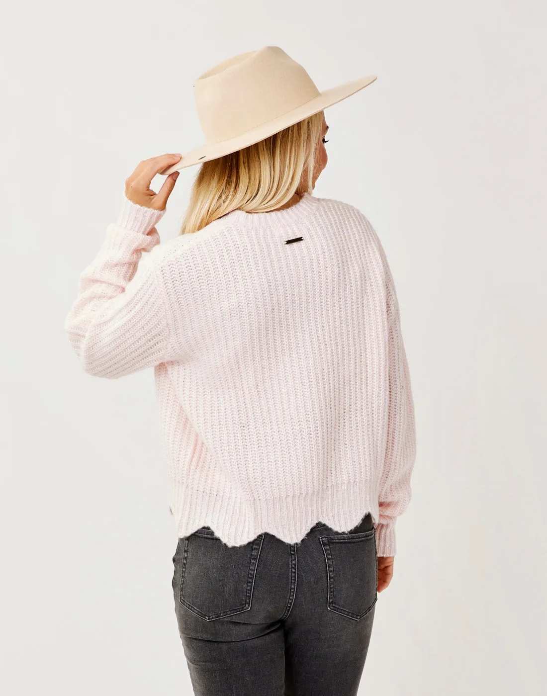 Groton Sweater: Lt. Pink Marl sold by Carve Designs product image thumbnail 4