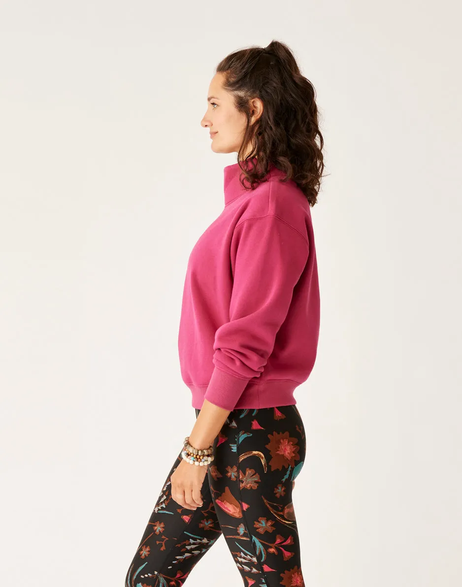 Lennox Fleece Top: Raspberry sold by Carve Designs product image thumbnail 2