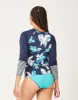 Kona Rashguard: Stargazer w. Navy Stripe - FINAL SALE sold by Carve Designs