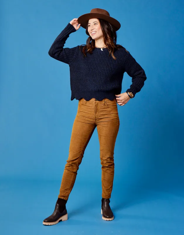 Groton Sweater: Navy Heather - FINAL SALE sold by Carve Designs