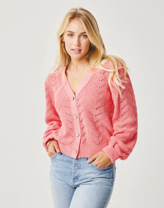 Tessa Cardigan: Grapefruit sold by Carve Designs