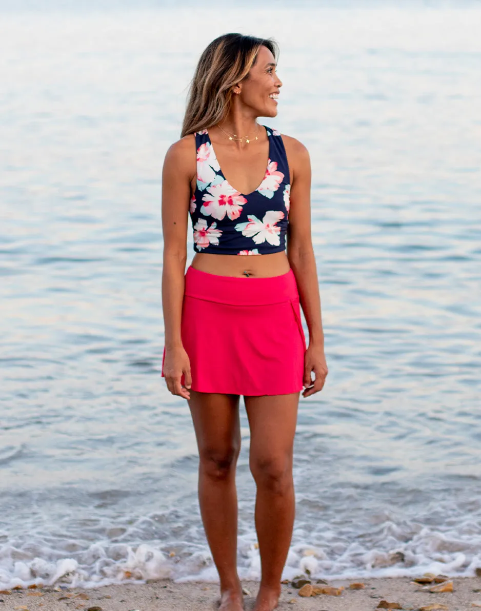 Malia Swim Skirt: Berry sold by Carve Designs