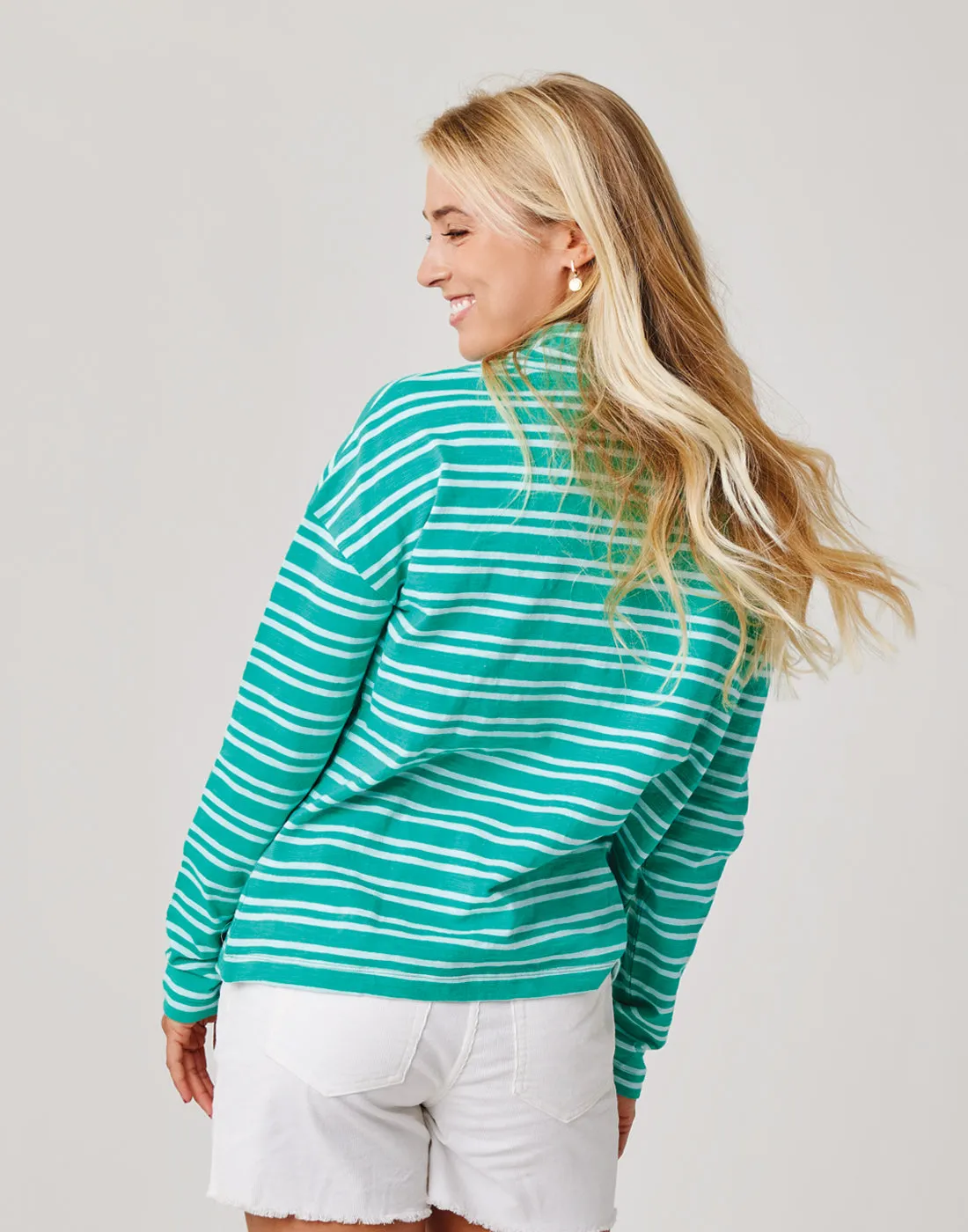 Bodie Funnel Neck: Fern Breton sold by Carve Designs product image thumbnail 3