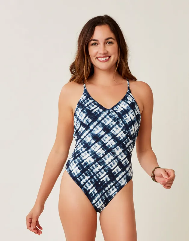 Hayes One Piece: Navy Tie Dye - FINAL SALE sold by Carve Designs