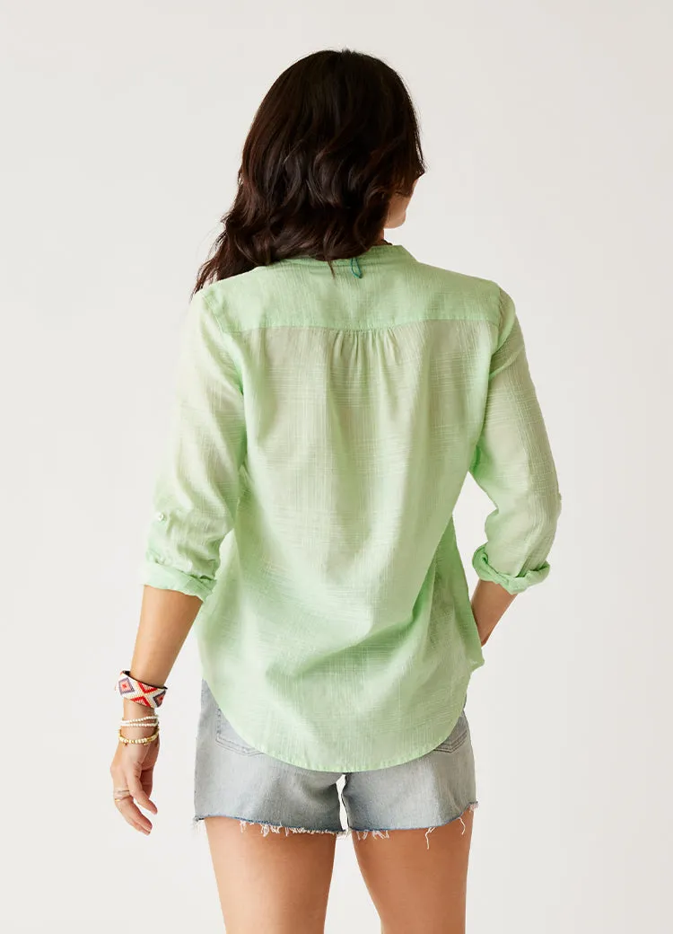 Dylan Textured Tunic: Lime sold by Carve Designs product image thumbnail 3