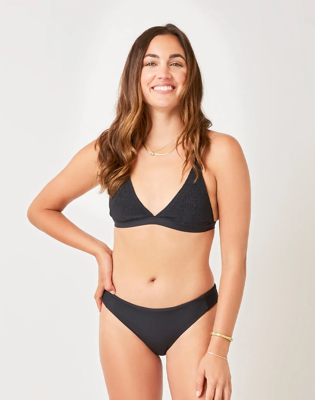 Sanitas Smocked Bottom: Black sold by Carve Designs product image thumbnail 2