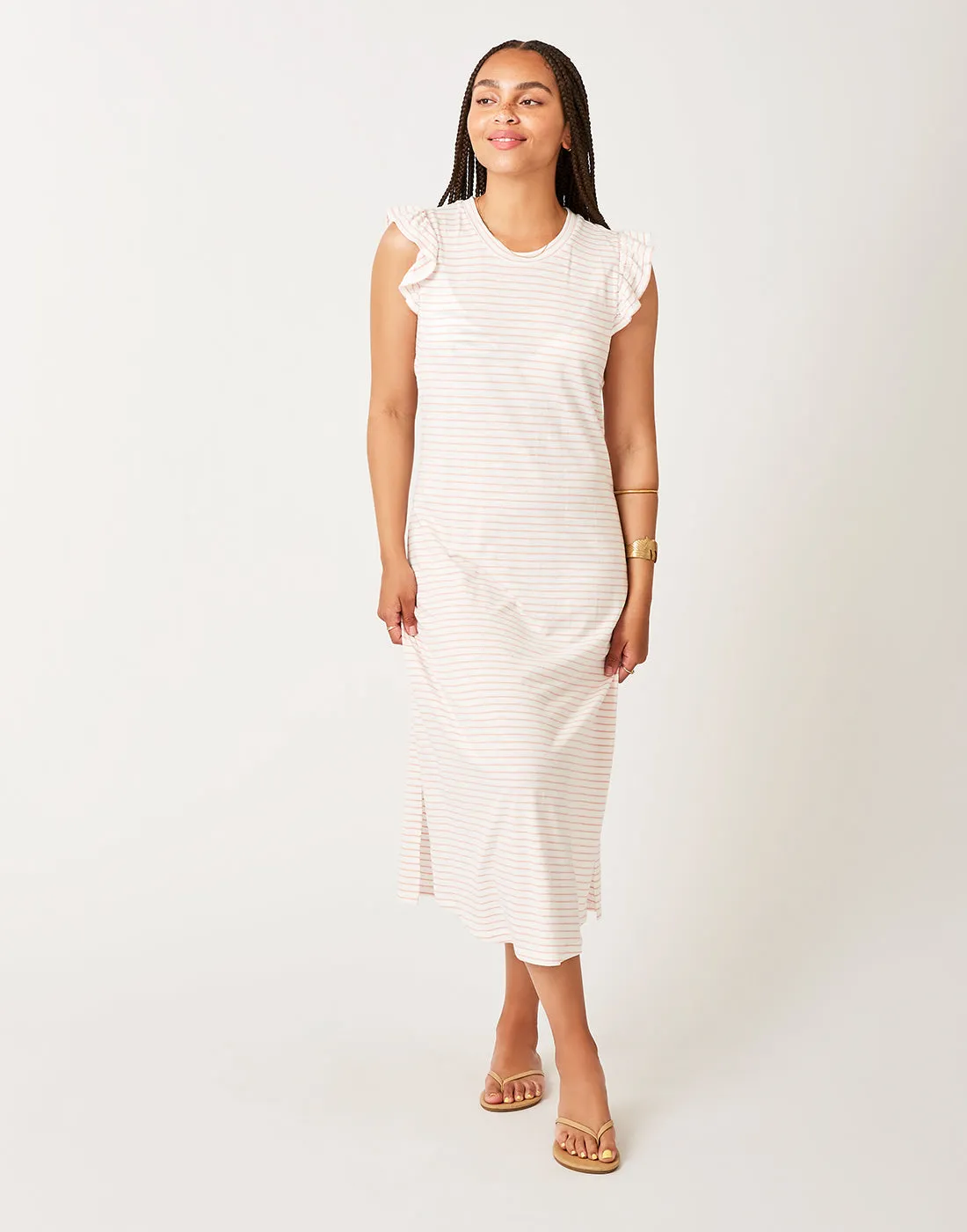 Maeve Dress: Cloud Dk. Azalea Stripe - FINAL SALE sold by Carve Designs product image thumbnail 3