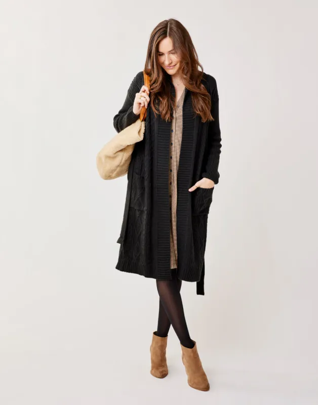 Etta Shawl Cardigan: Black sold by Carve Designs