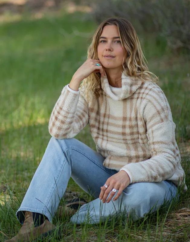 Roley Cowl: Birch Plaid sold by Carve Designs