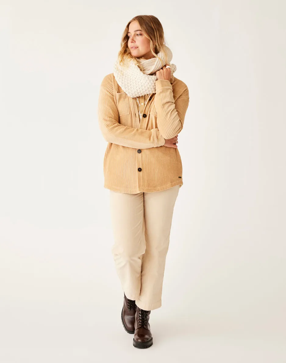 Hudson Stretch Cord Shacket: Camel sold by Carve Designs product image thumbnail 2