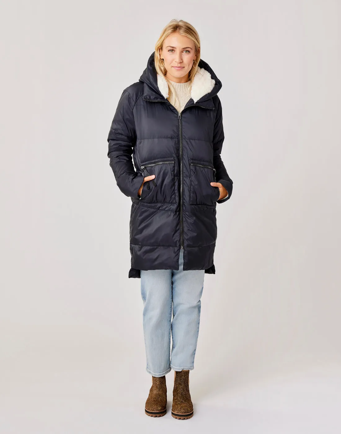 Davos Down Jacket: Black - FINAL SALE sold by Carve Designs product image thumbnail 4
