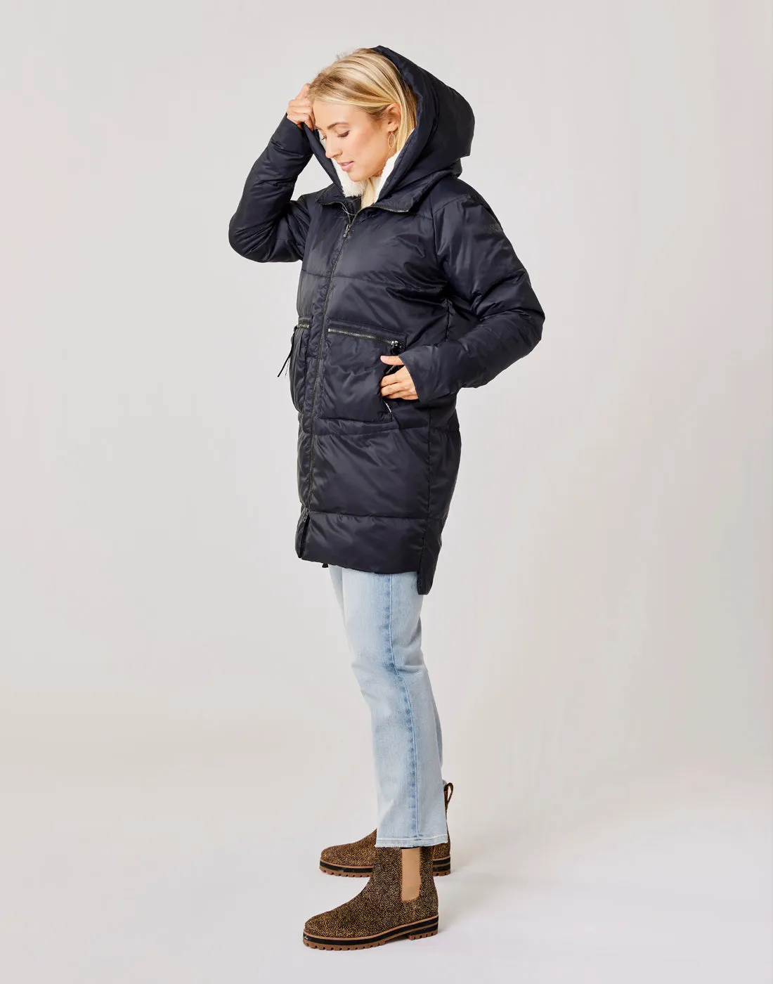 Davos Down Jacket: Black - FINAL SALE sold by Carve Designs product image thumbnail 5