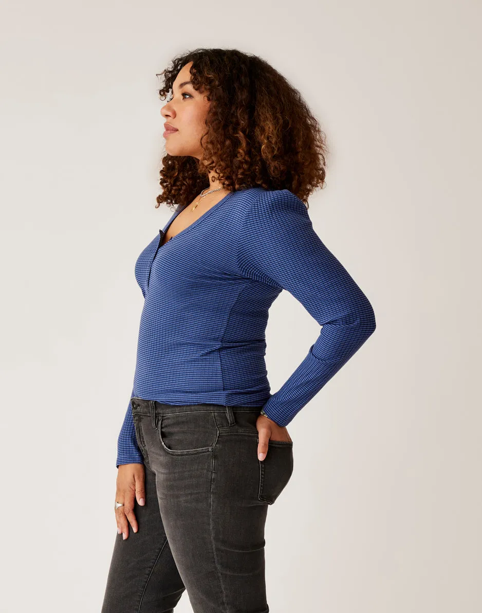 Emma Top: Navy Stripe sold by Carve Designs product image thumbnail 3