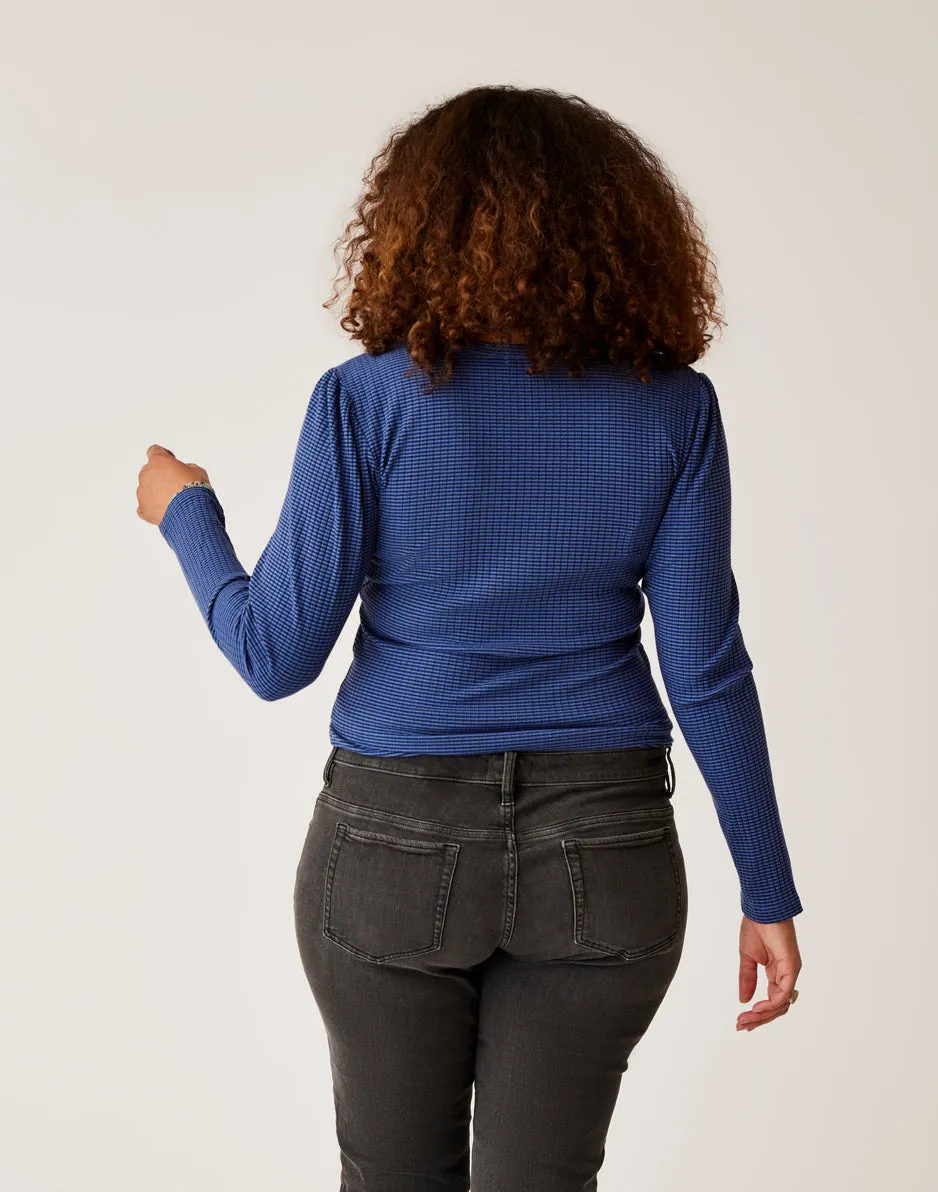 Emma Top: Navy Stripe sold by Carve Designs product image thumbnail 5