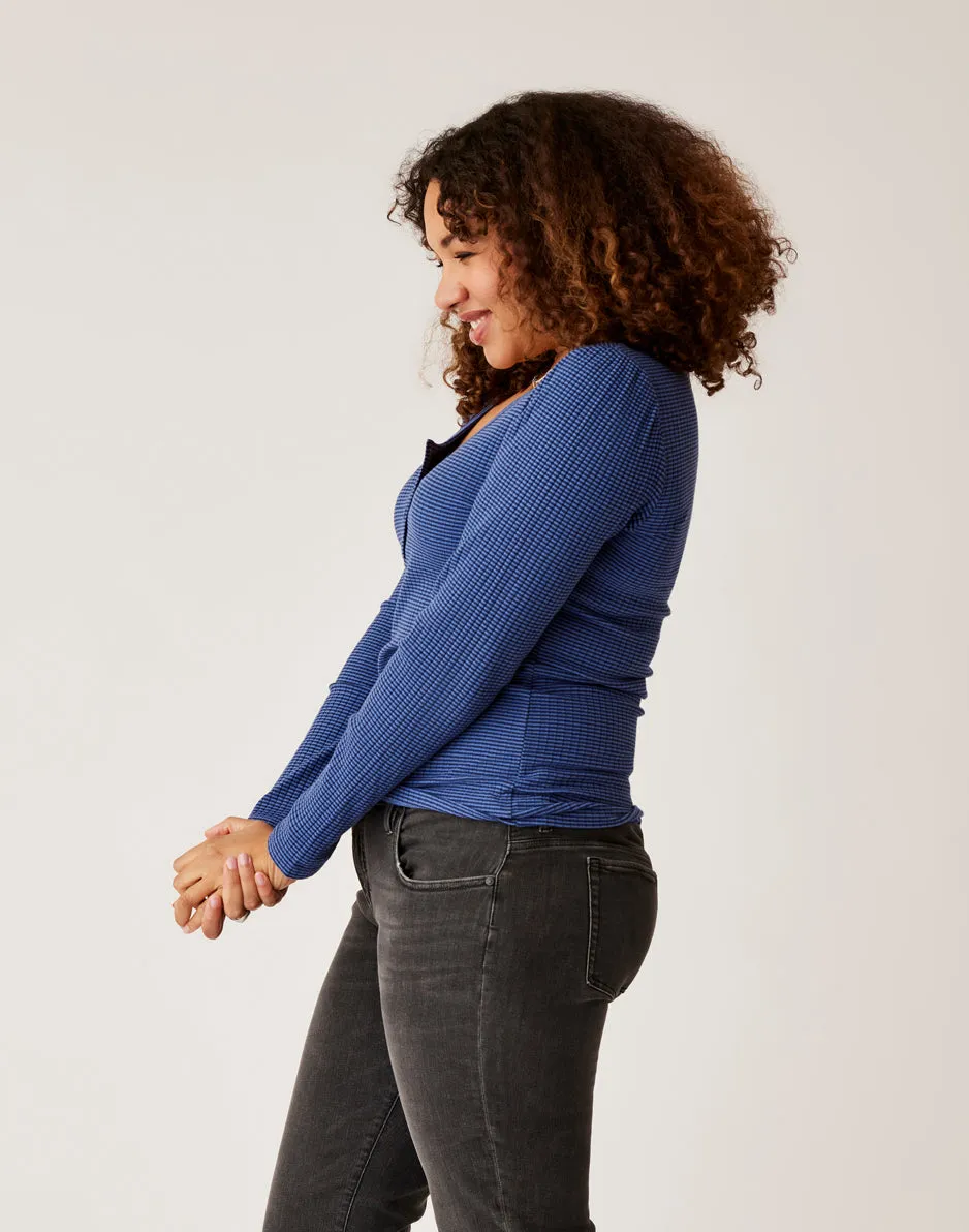 Emma Top: Navy Stripe sold by Carve Designs product image thumbnail 4