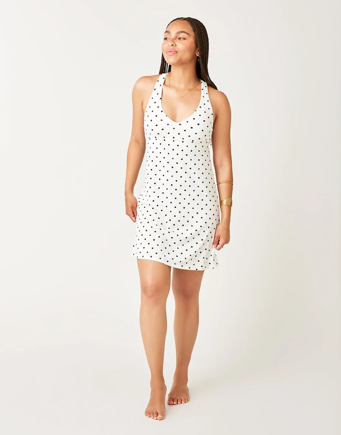 La Jolla Dress: Cloud Polka Dot - FINAL SALE sold by Carve Designs