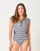 All Day One Piece: Navy Stripe - FINAL SALE sold by Carve Designs