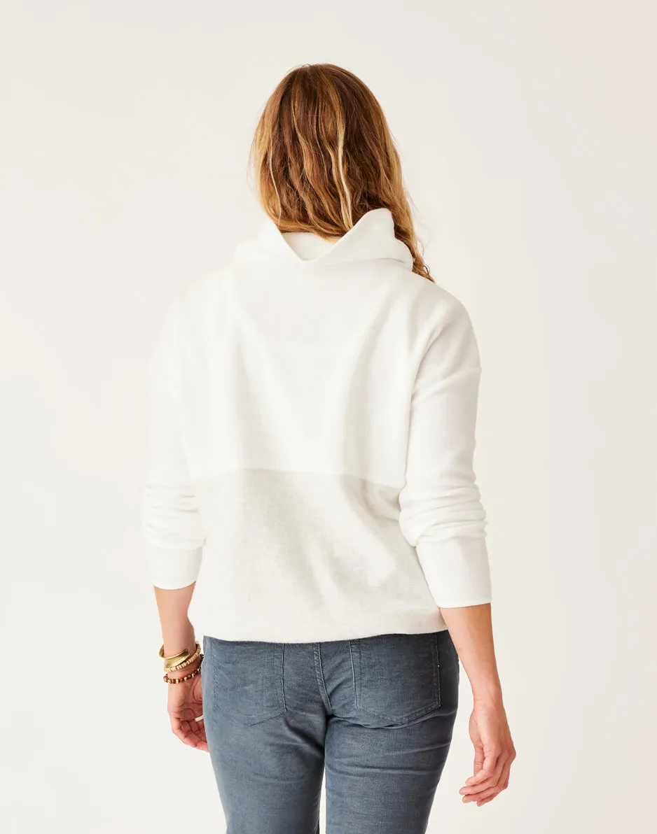 Rowayton Colorblock Cowl: Cloud w. Cloud Heather sold by Carve Designs product image thumbnail 3