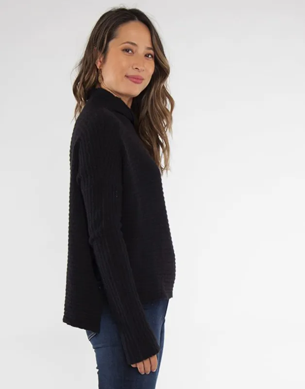 Livia Sweater : Black sold by Carve Designs