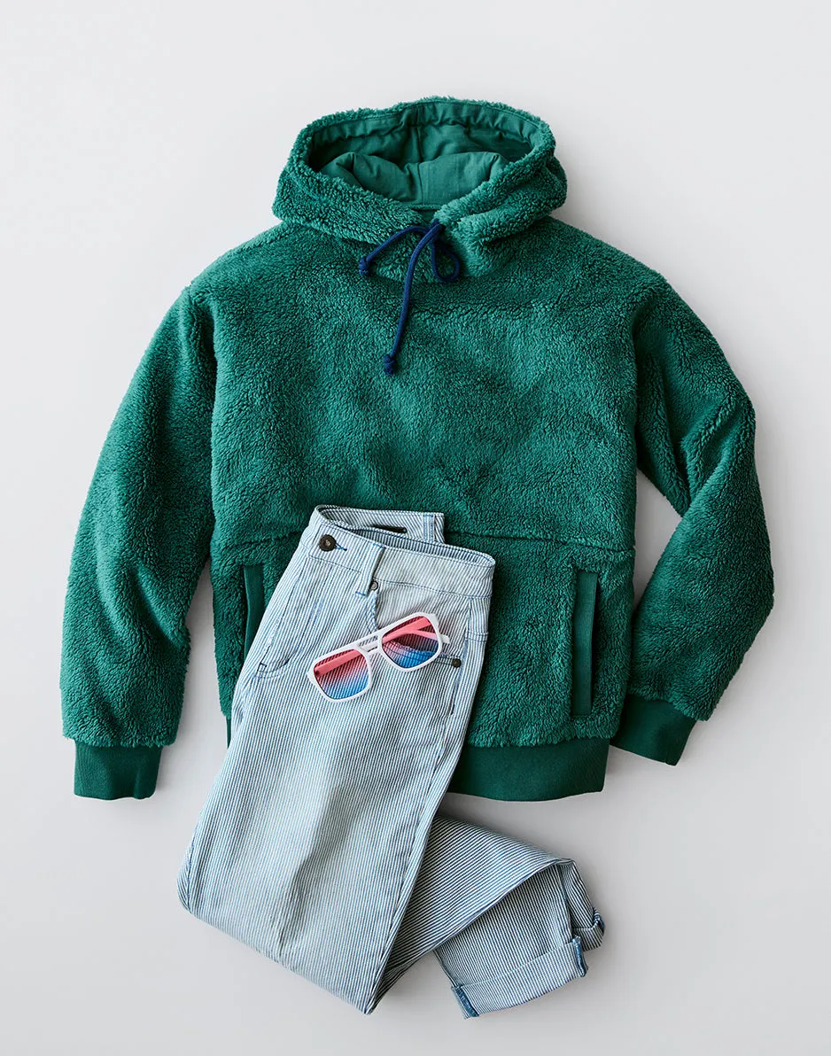 Brie Sherpa Hoodie: Forest sold by Carve Designs product image thumbnail 5