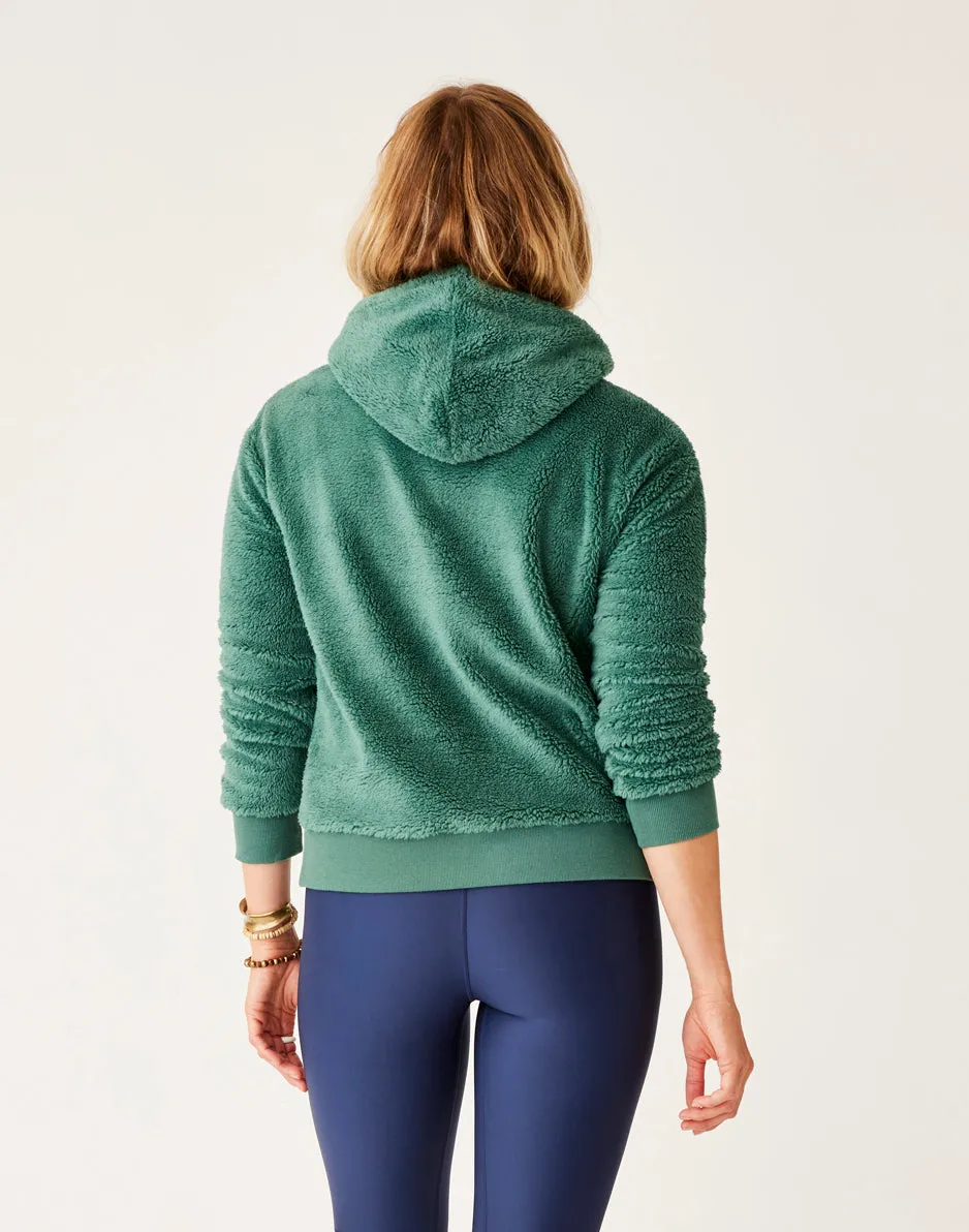 Brie Sherpa Hoodie: Forest sold by Carve Designs product image thumbnail 3