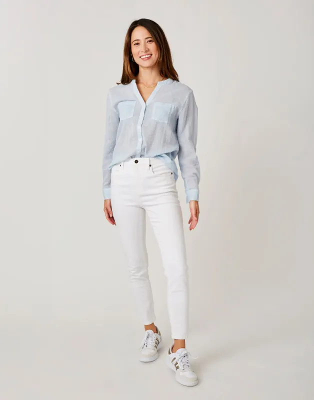Skyler Skinny Jean: White sold by Carve Designs