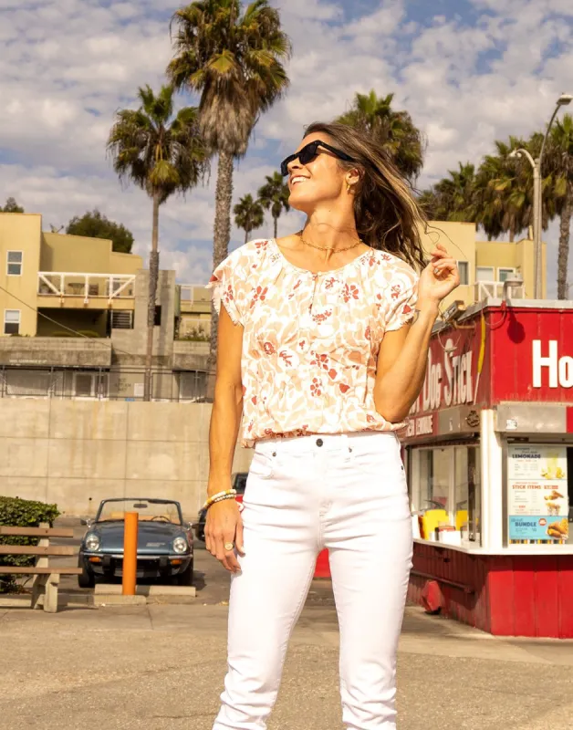 Lilly Top: Cloud Orchard - FINAL SALE sold by Carve Designs